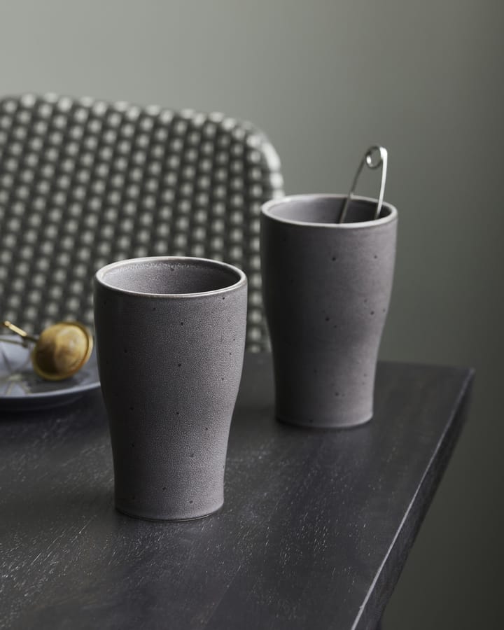 Mug isotherme Liss 14 cm Lot de 2, Gris foncé House Doctor