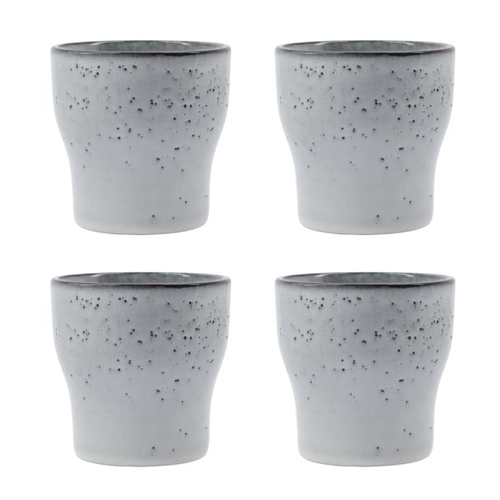 Mug isotherme Liss 9 cm Lot de 4 - Gris foncé - House Doctor