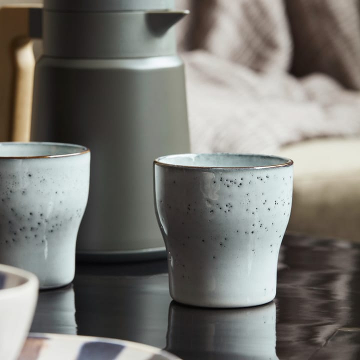 Mug isotherme Liss 9 cm Lot de 4, Gris foncé House Doctor