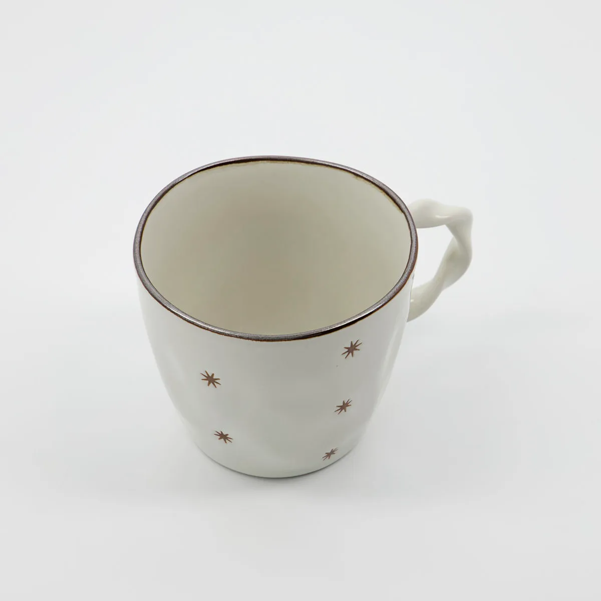 Mug Starry, lot de 2, Blanc House Doctor