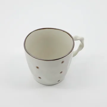 Mug Starry, lot de 2 - Blanc - House Doctor