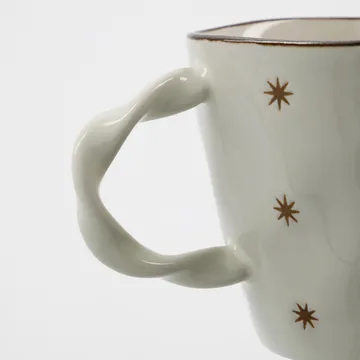 Mug Starry, lot de 2 - Blanc - House Doctor