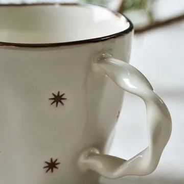 Mug Starry, lot de 2 - Blanc - House Doctor