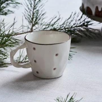 Mug Starry, lot de 2 - Blanc - House Doctor