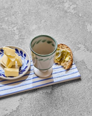 Mug sur pied Diva 25 cl, lot de 2 - Off white-Vert - House Doctor