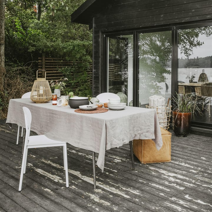 Nappe de lin 140 x 330 cm By - gris pâle - House Doctor