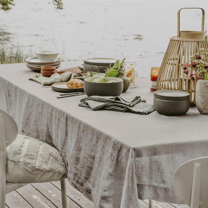 Nappe de lin 140 x 330 cm By - gris pâle - House Doctor