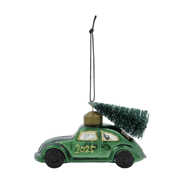 Ornement de Noël Car - Vert-or - House Doctor