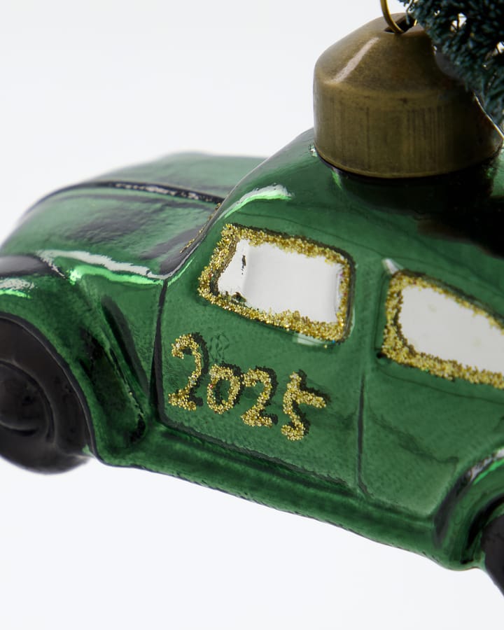 Ornement de Noël Car, Vert-or House Doctor
