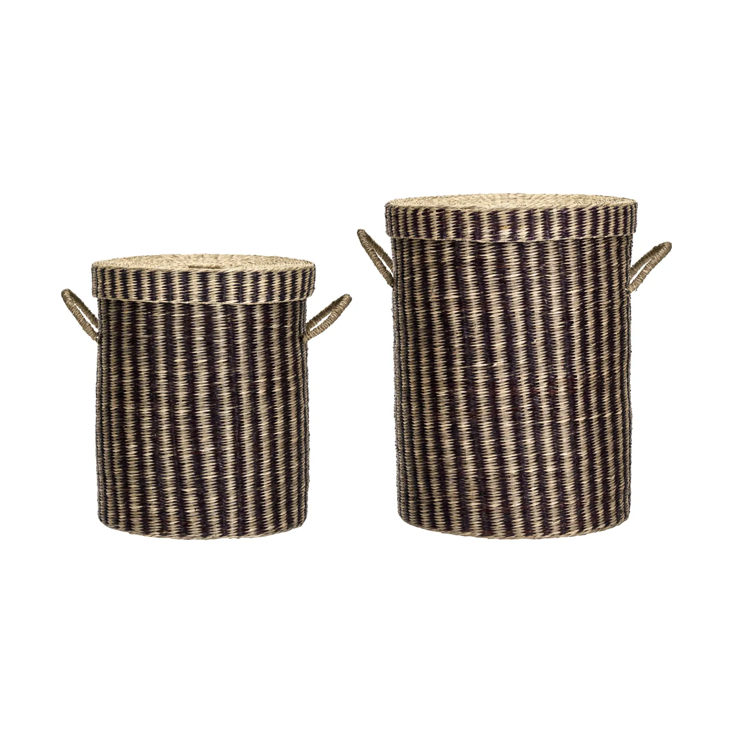 Panier à linge Laundry avec couvercle 2 pièces, Naturel-brun House Doctor