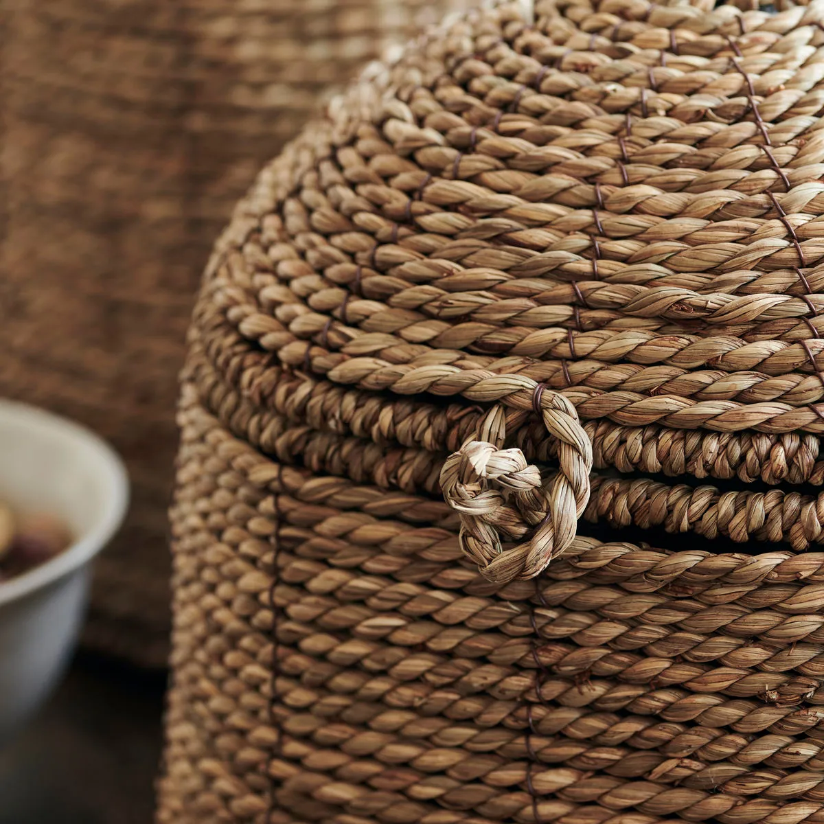 Panier avec couvercle Rama Nature, 19 cm House Doctor