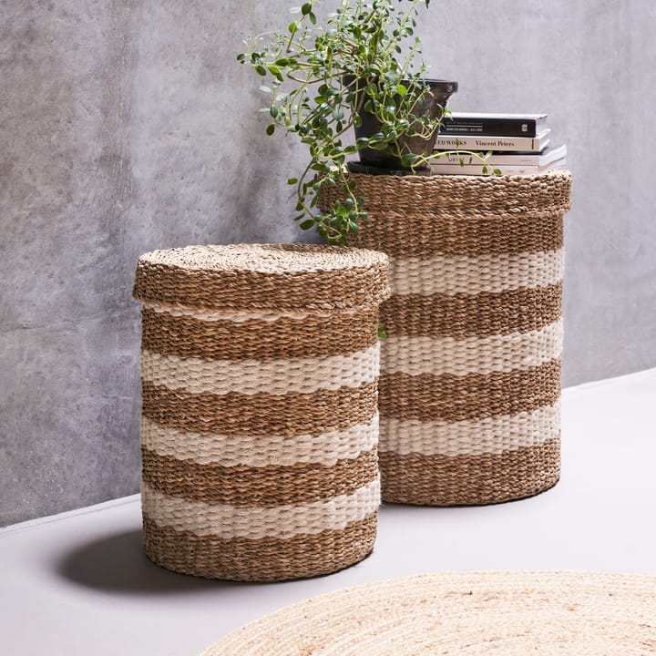 Panier de rangement Geet 2 pièces, Brun naturel House Doctor