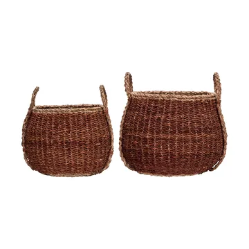 Panier de rangement Rangi, 2 pièces - Marron - House Doctor