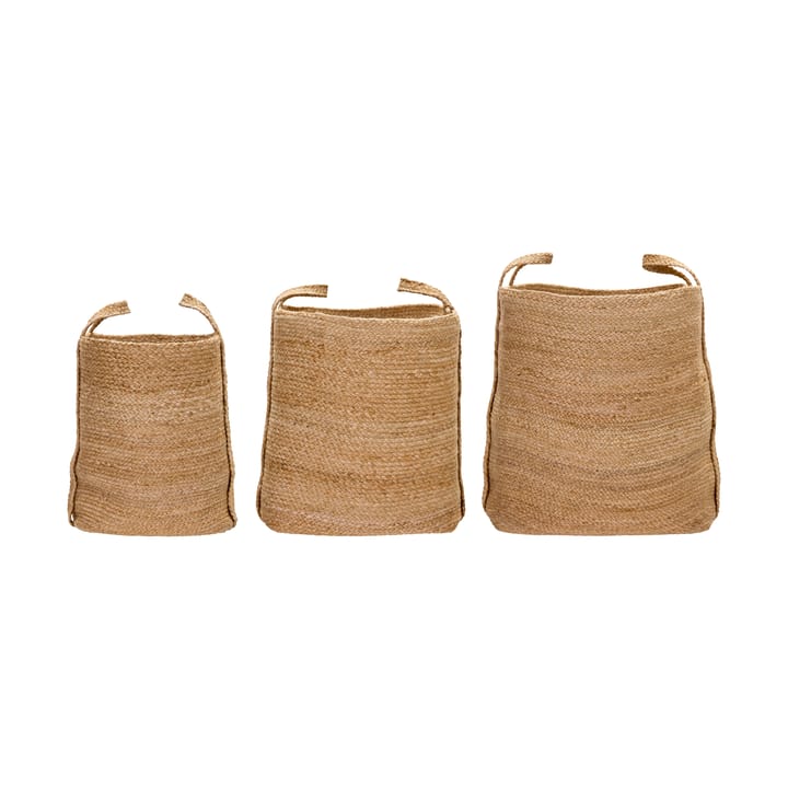 Panier de rangement Stella, 3 pièces - Naturel - House Doctor