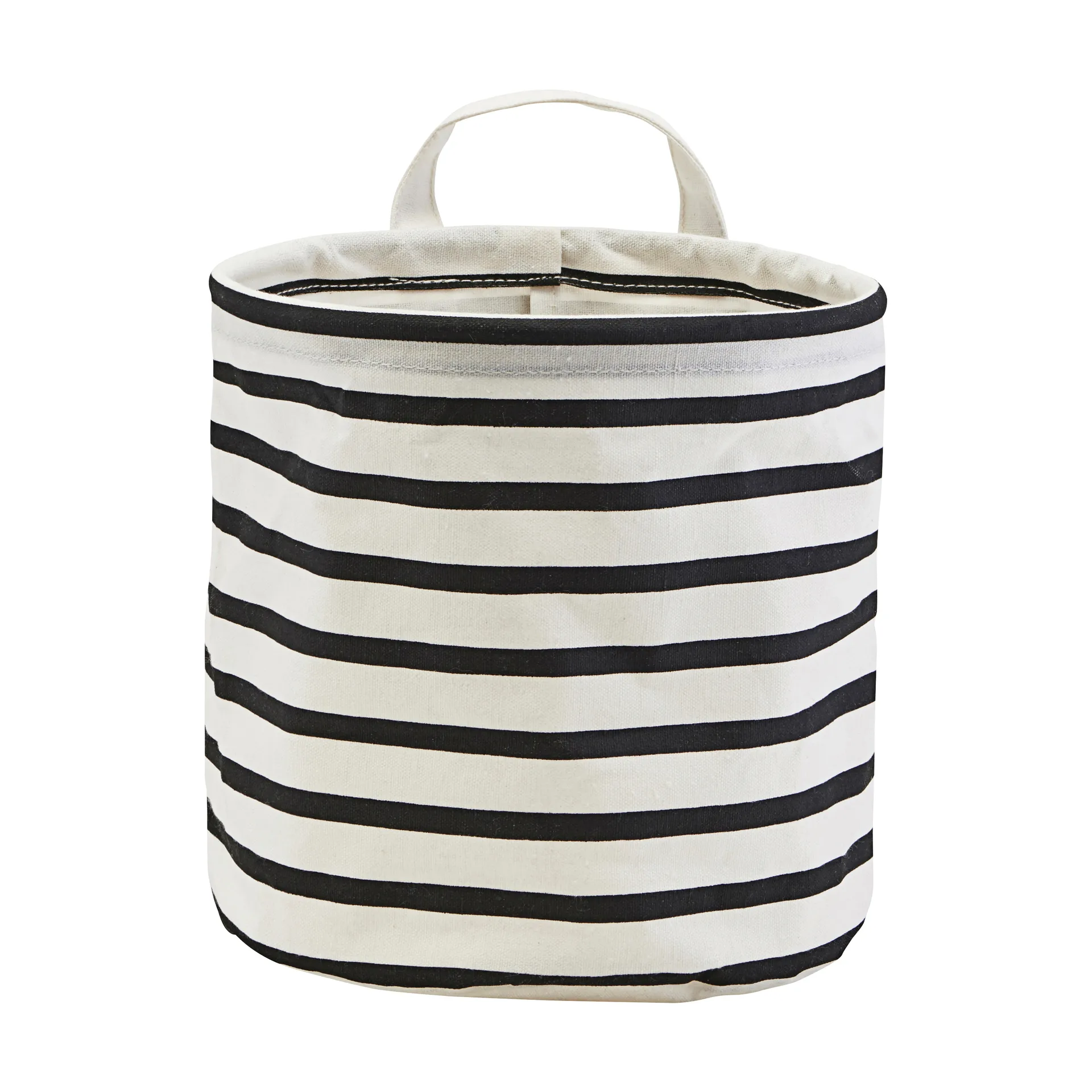 Panier de rangement Stripes, Noir-blanc House Doctor