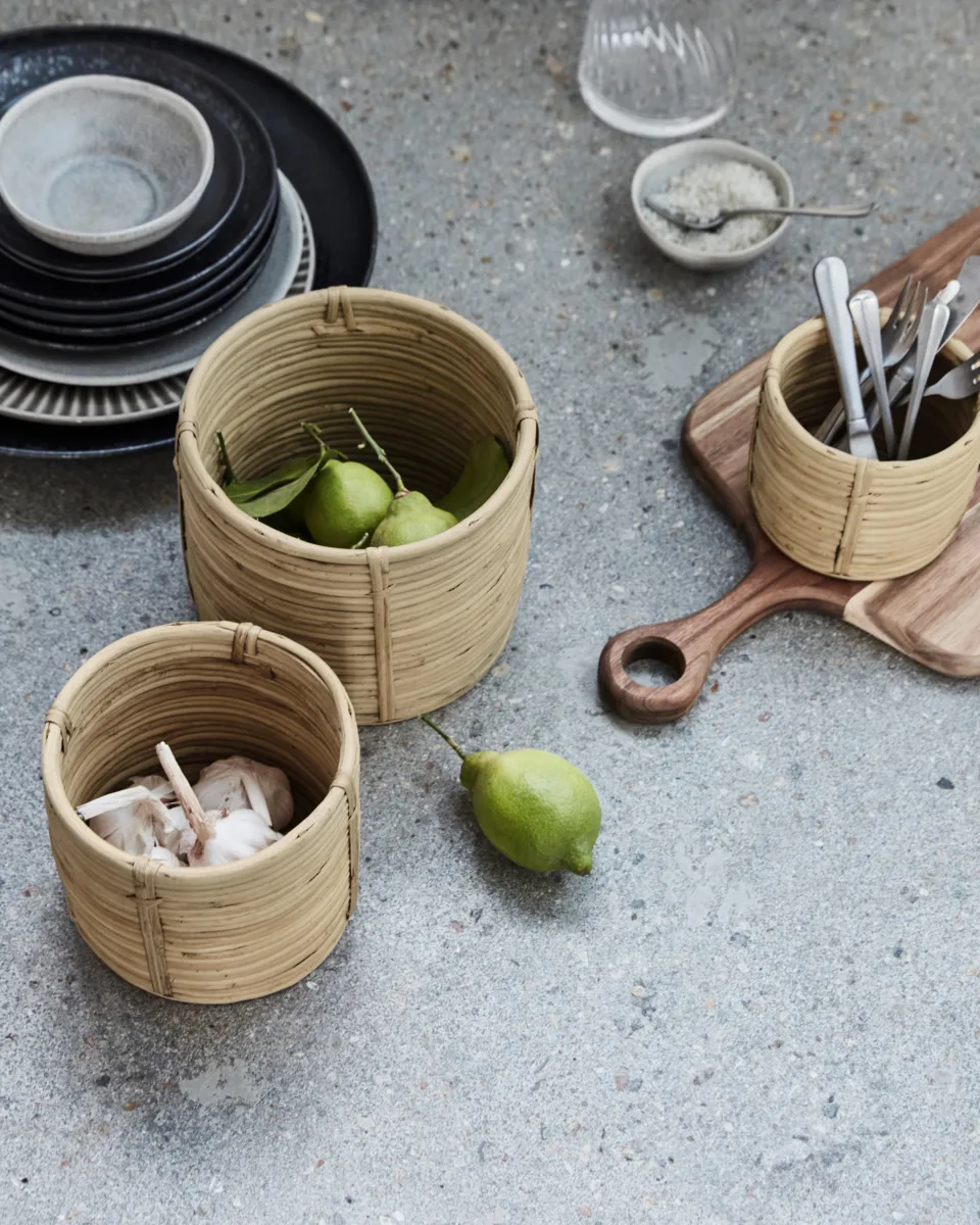 Panier Linder 3 pièces, Naturel House Doctor