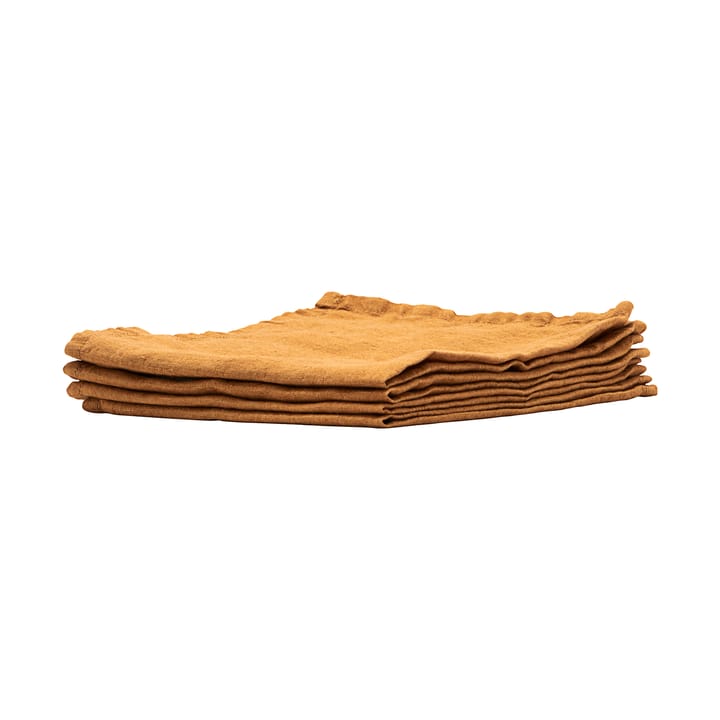 Paquet de 4 serviettes de lin By - curry - House Doctor