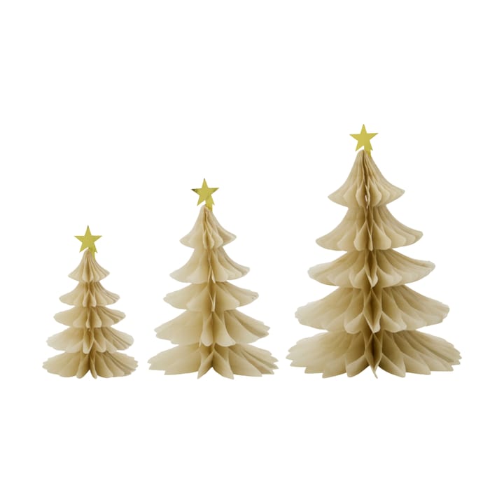 Petit sapin décoratif Tree, 3 pièces - Ivoire - House Doctor