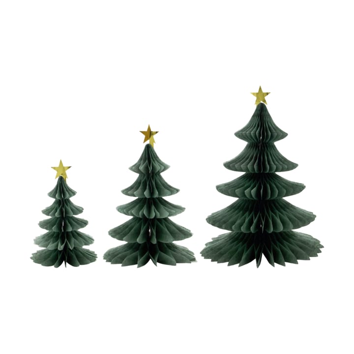 Petit sapin décoratif Tree, 3 pièces - Vert - House Doctor