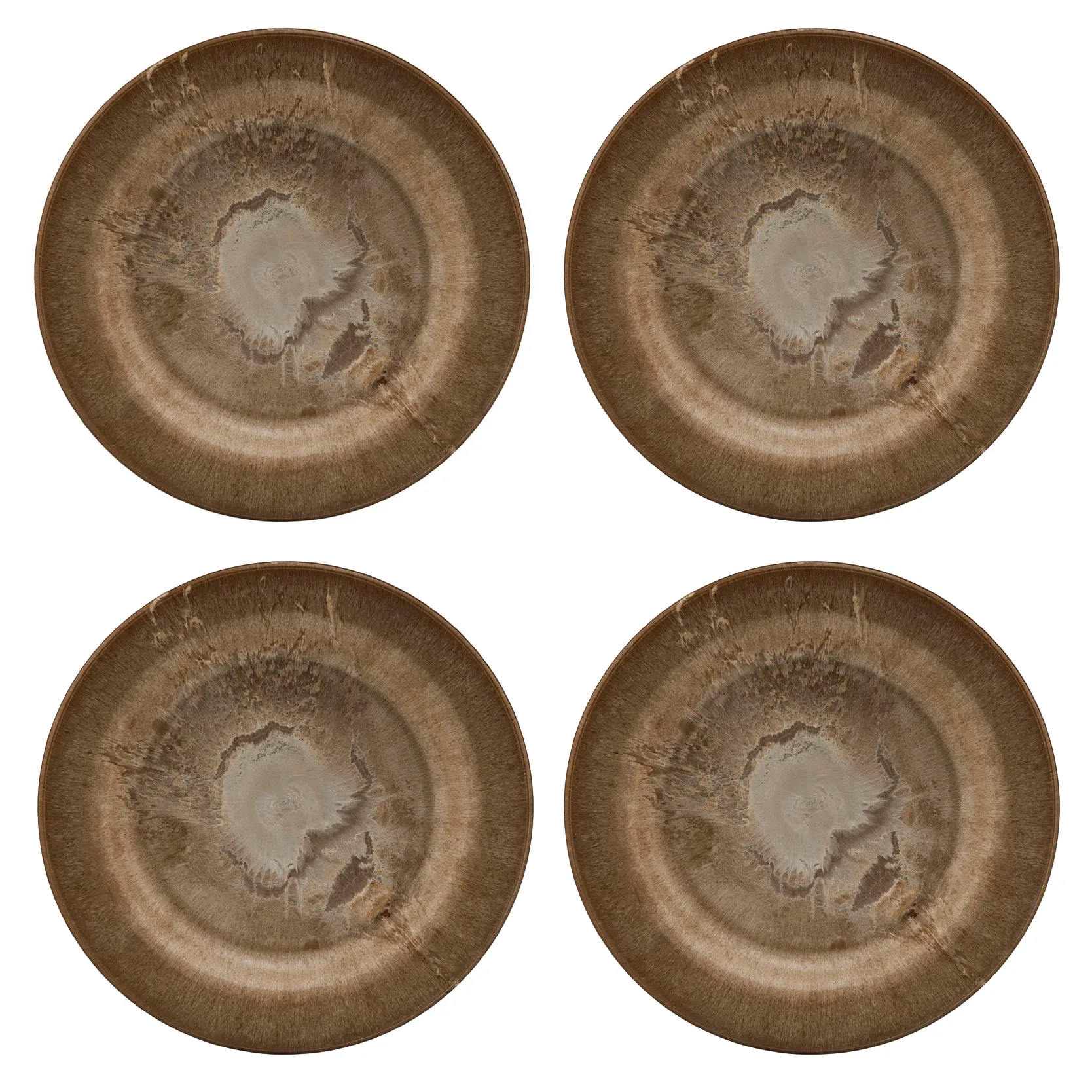 Petite assiette Serveur 18cm Lot de 4, Doré House Doctor