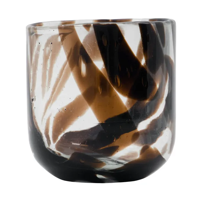 Photophore Home Ø9 cm lot de 2, Brun foncé House Doctor