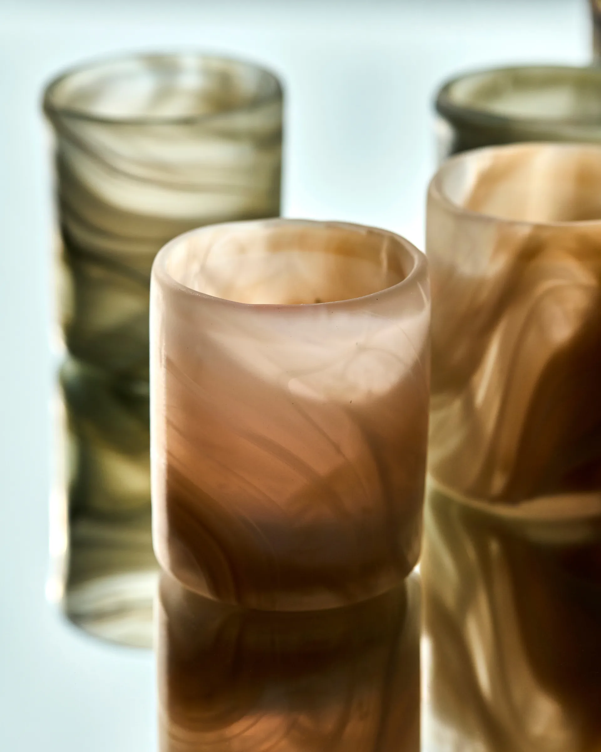 Photophore Kae Ø7x8 cm, Beige House Doctor