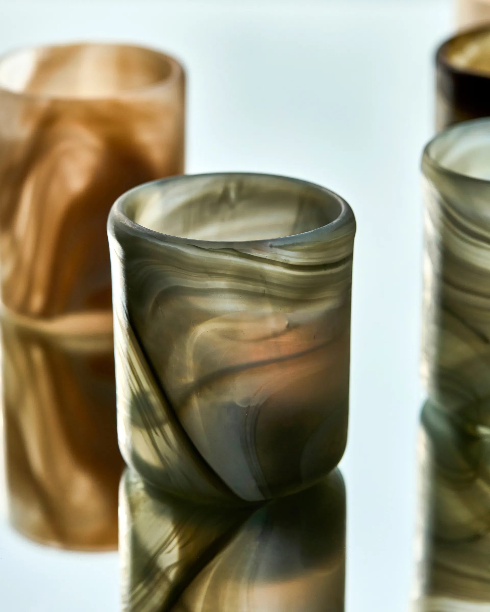 Photophore Kae Ø7x8 cm, Gris House Doctor