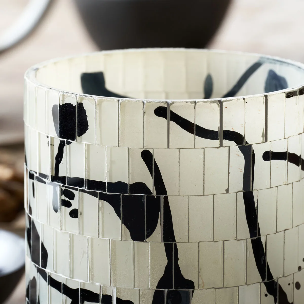 Photophore Vana Ø10,5 cm, Noir House Doctor