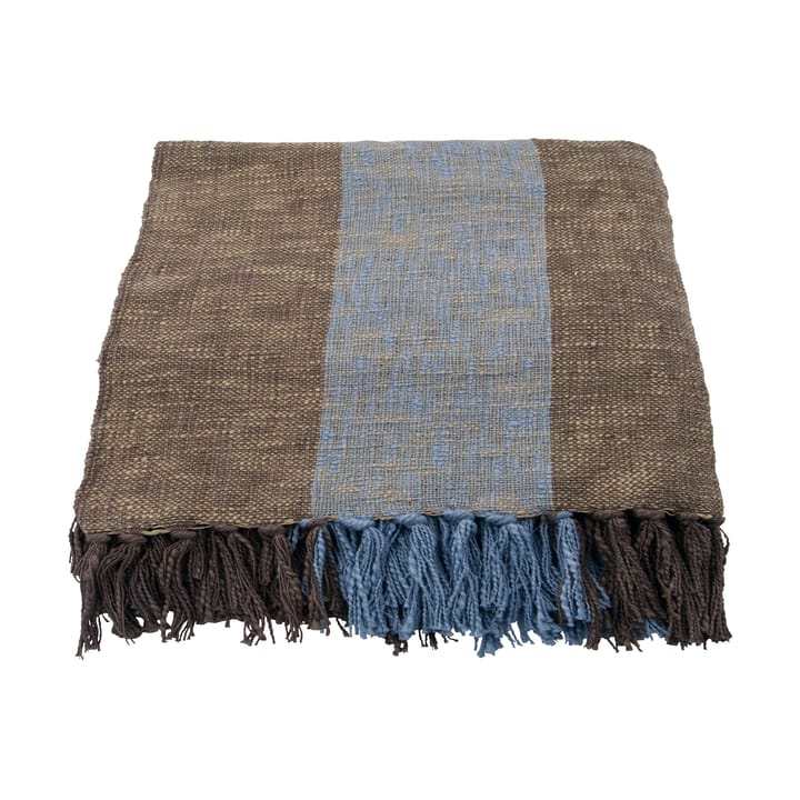 Plaid Ponra 130x180 cm - Brun-bleu clair - House Doctor
