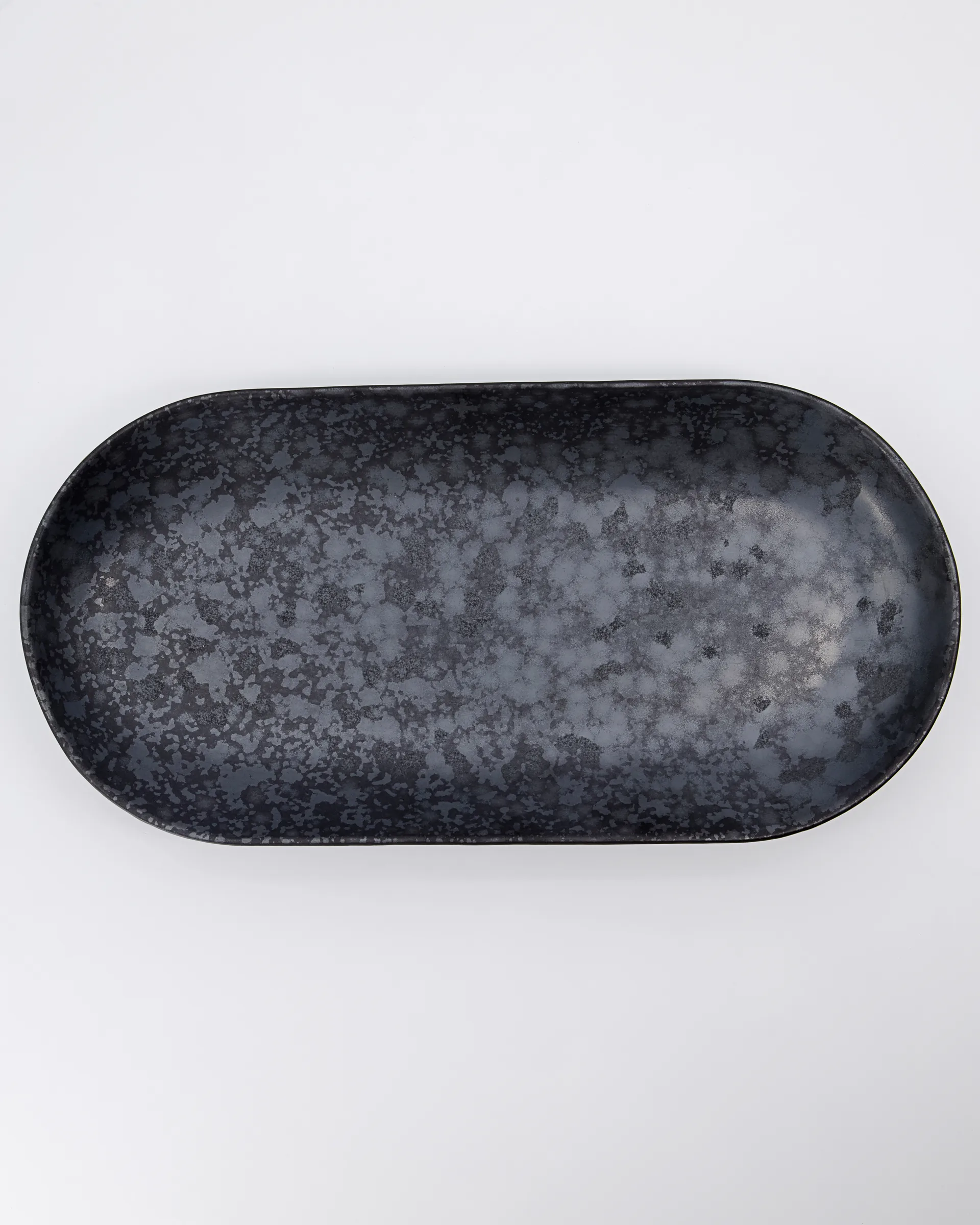 Plat à service Pion 19x38 cm, Noir-marron House Doctor