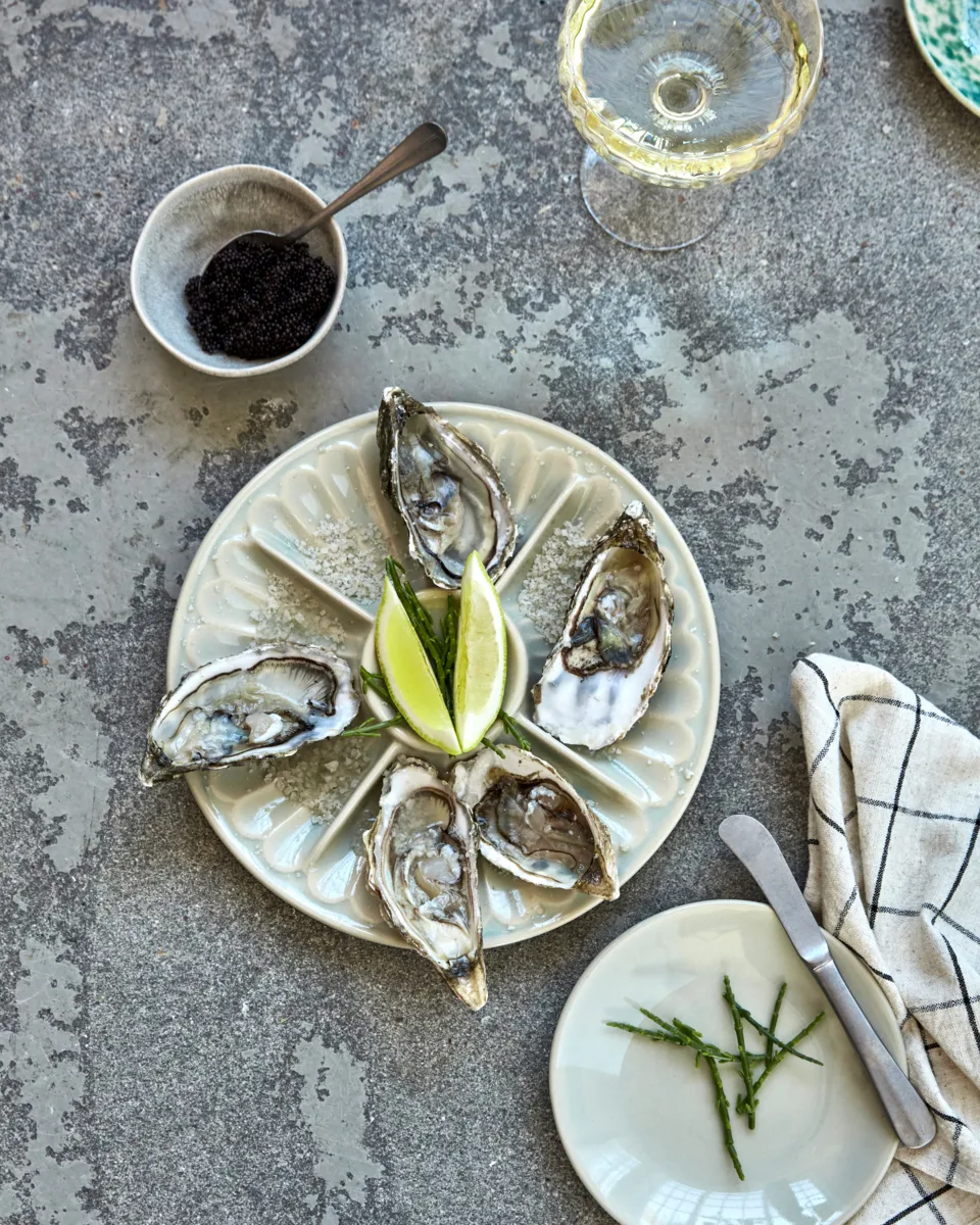 Plat de service Diva Ø25 cm, Bleu clair House Doctor