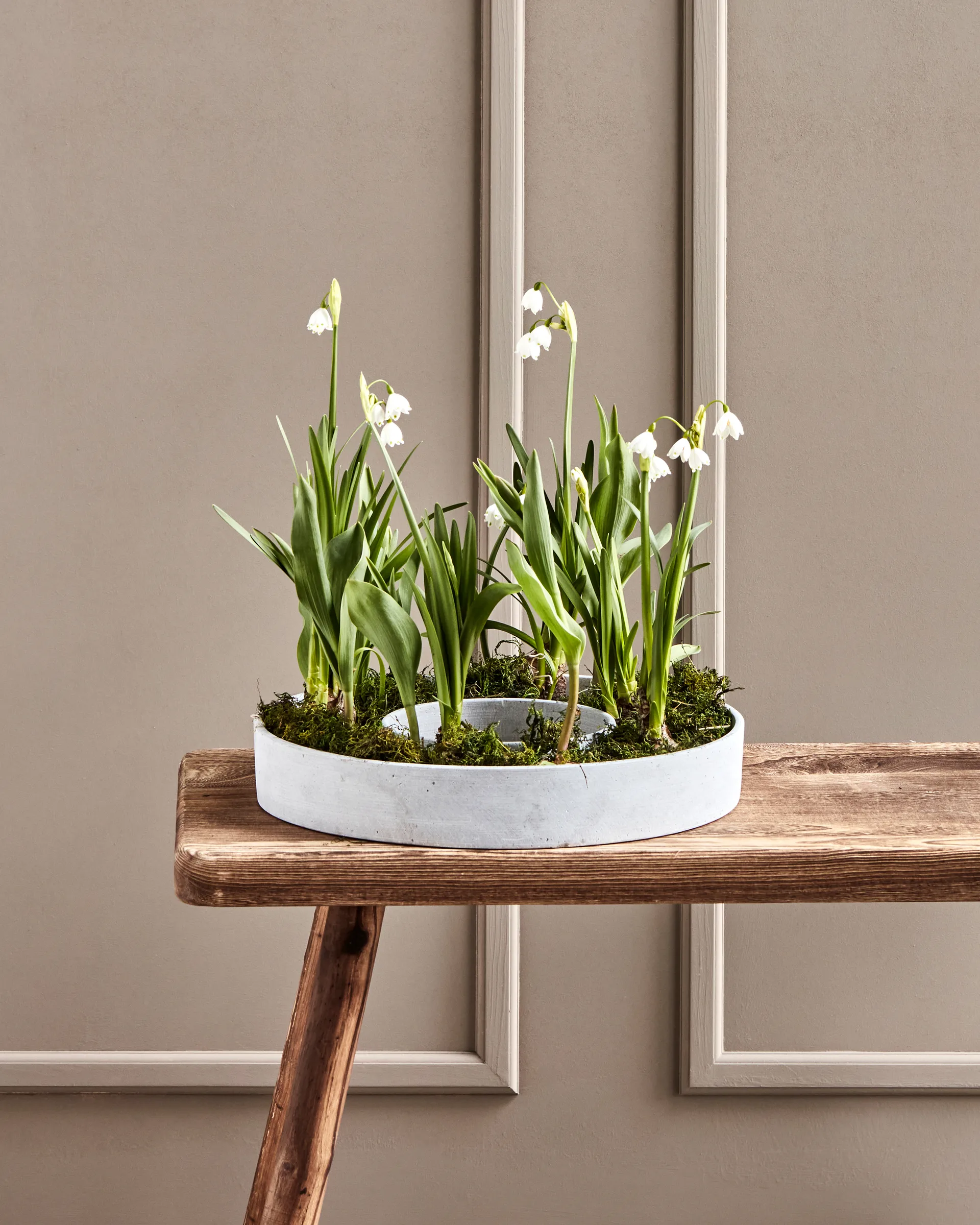 Plateau bougeoir Ring, Béton House Doctor