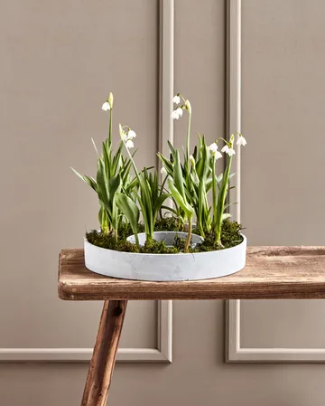 Plateau bougeoir Ring - Béton - House Doctor