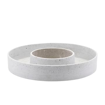 Plateau bougeoir Ring - Béton - House Doctor