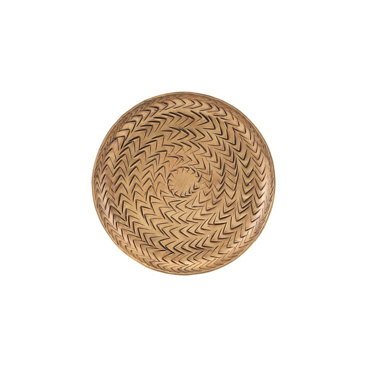 Plateau Rattan fini laiton, 12 cm House Doctor