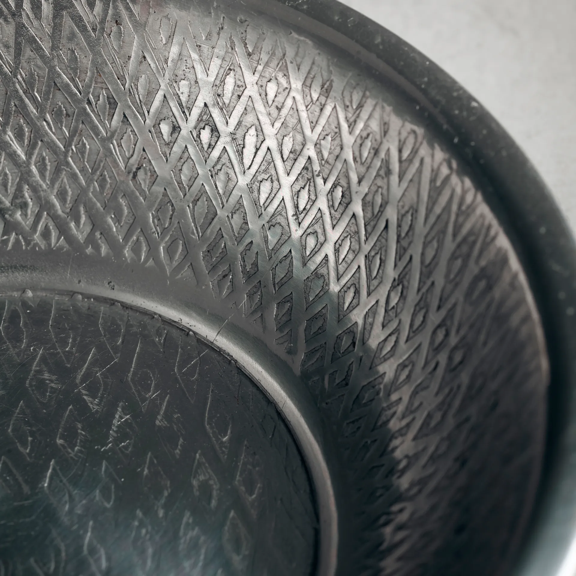 Plateau Tura Ø12 cm, Antique silver House Doctor