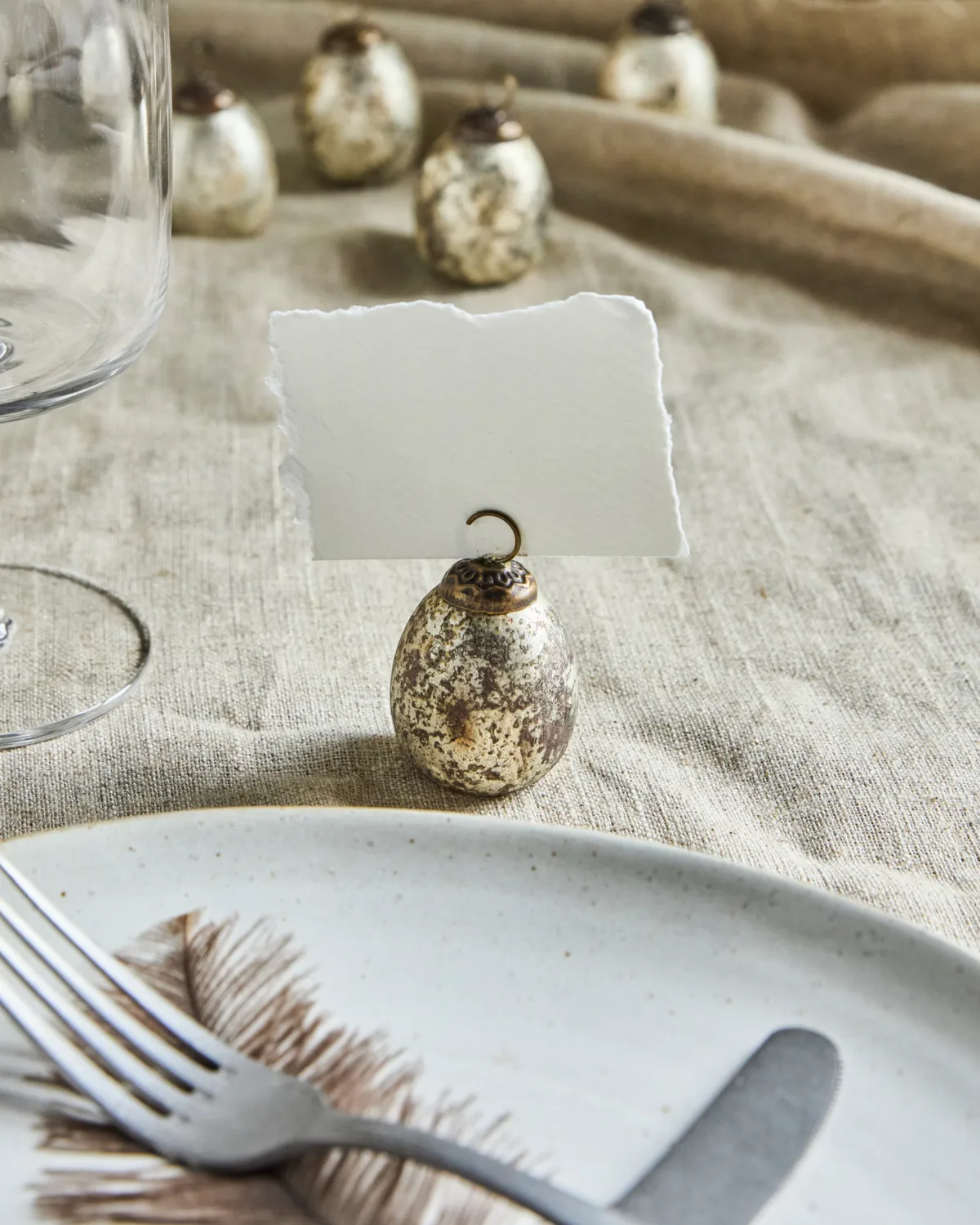 Porte-cartes House Doctor 6 pièces, Finition argent House Doctor