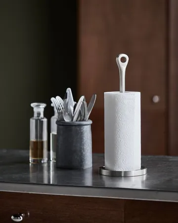 Porte-essuie-tout Eden - Argent brossé, 35,5 cm - House Doctor
