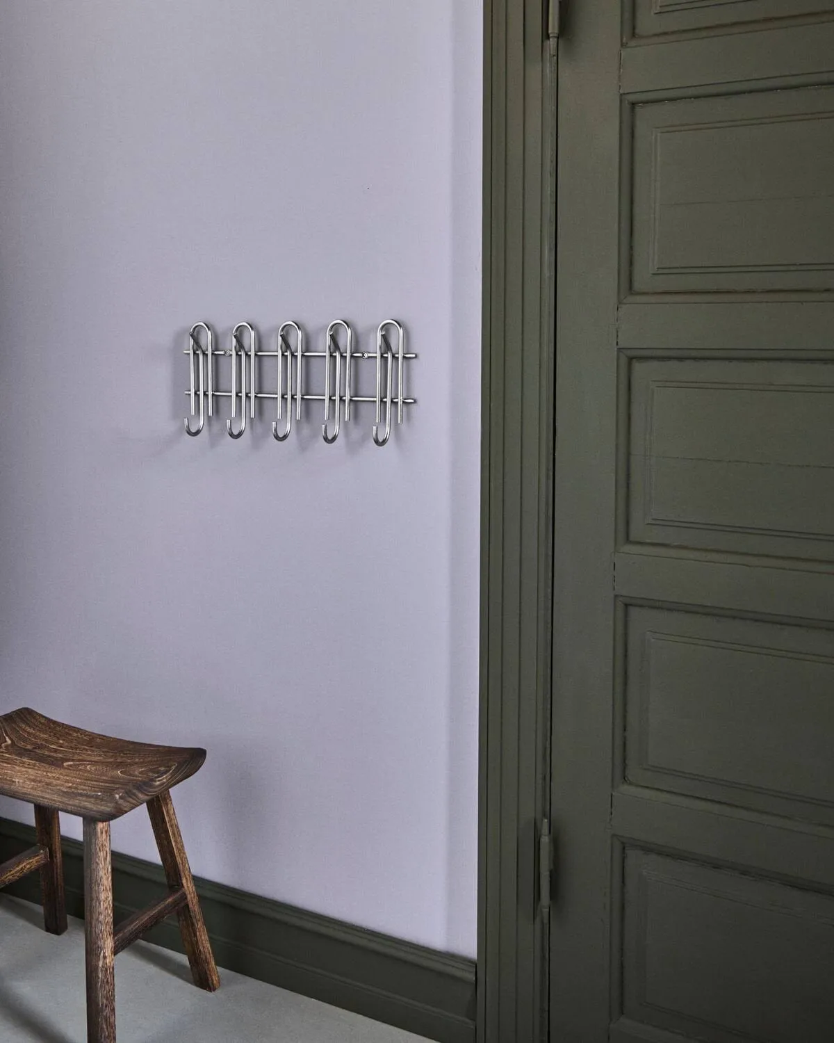Porte-manteau Cleo, Silver finish, 50x5,5x22 cm House Doctor