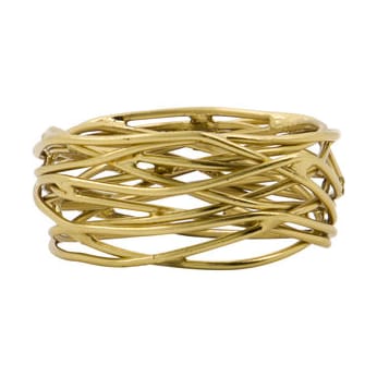 Porte-serviettes Ring, lot de 4, Doré House Doctor