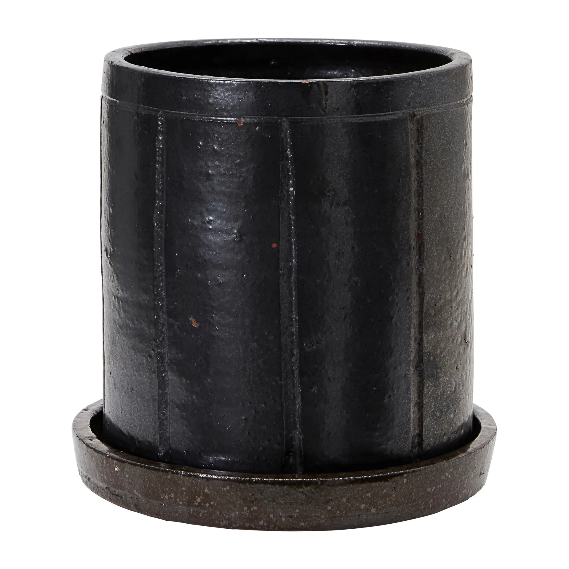 Pot de fleur avec soucoupe Julian Ø22 cm, Marron House Doctor