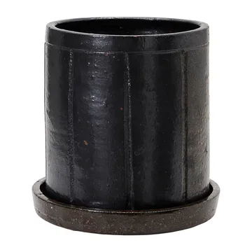 Pot de fleur avec soucoupe Julian Ø22 cm - Marron - House Doctor