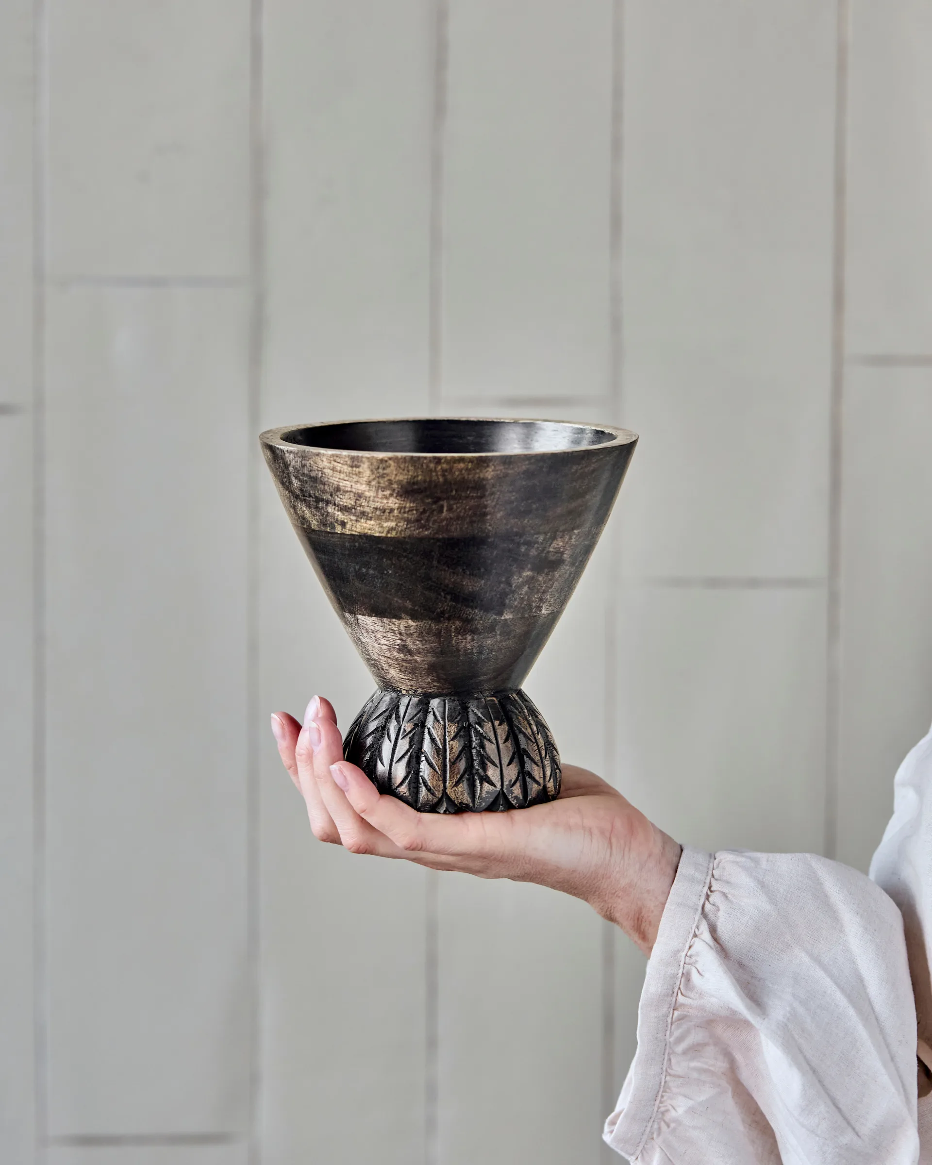 Pot de fleurs Sani Ø15 cm, Noir House Doctor