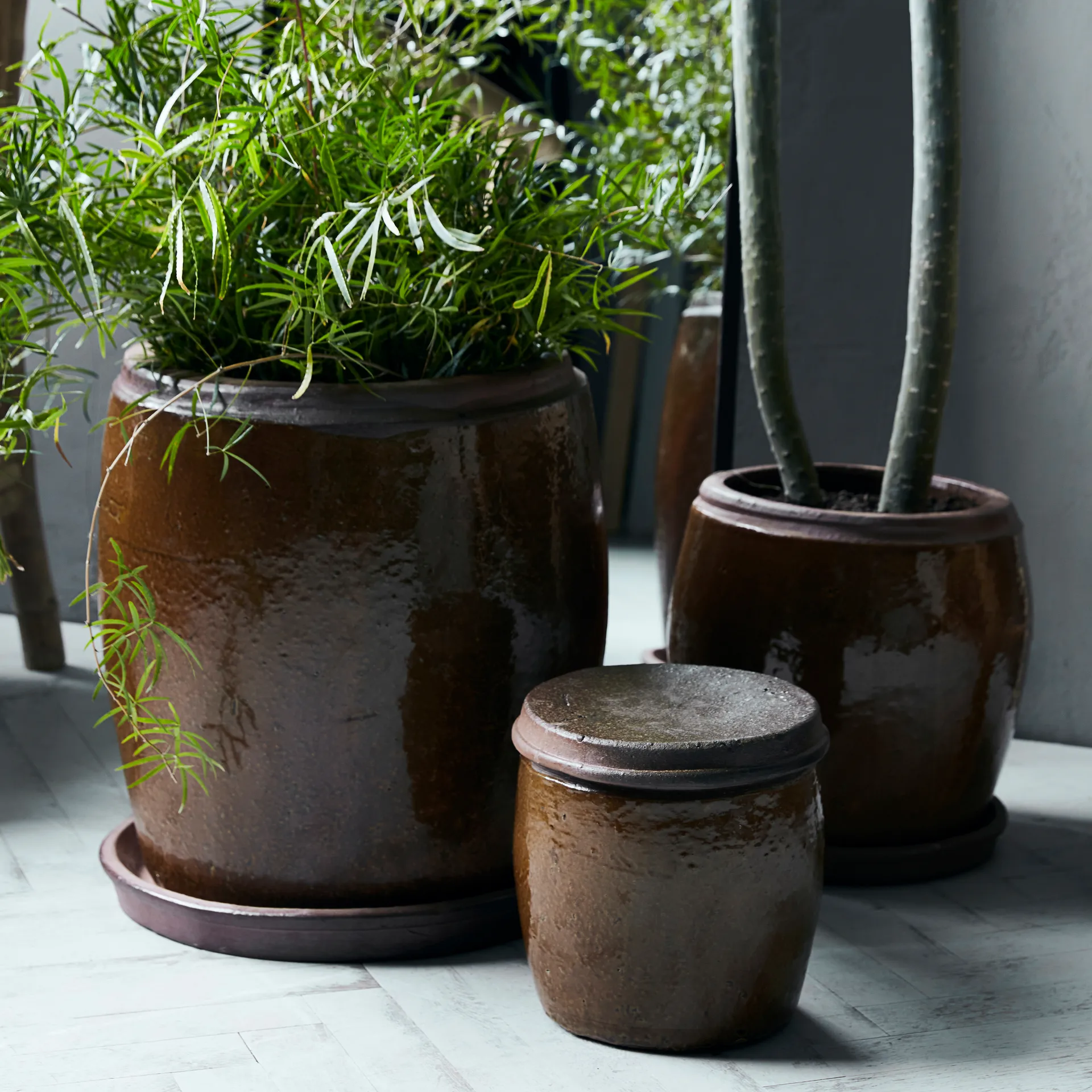 Pot Khap Ø39 cm, Marron House Doctor