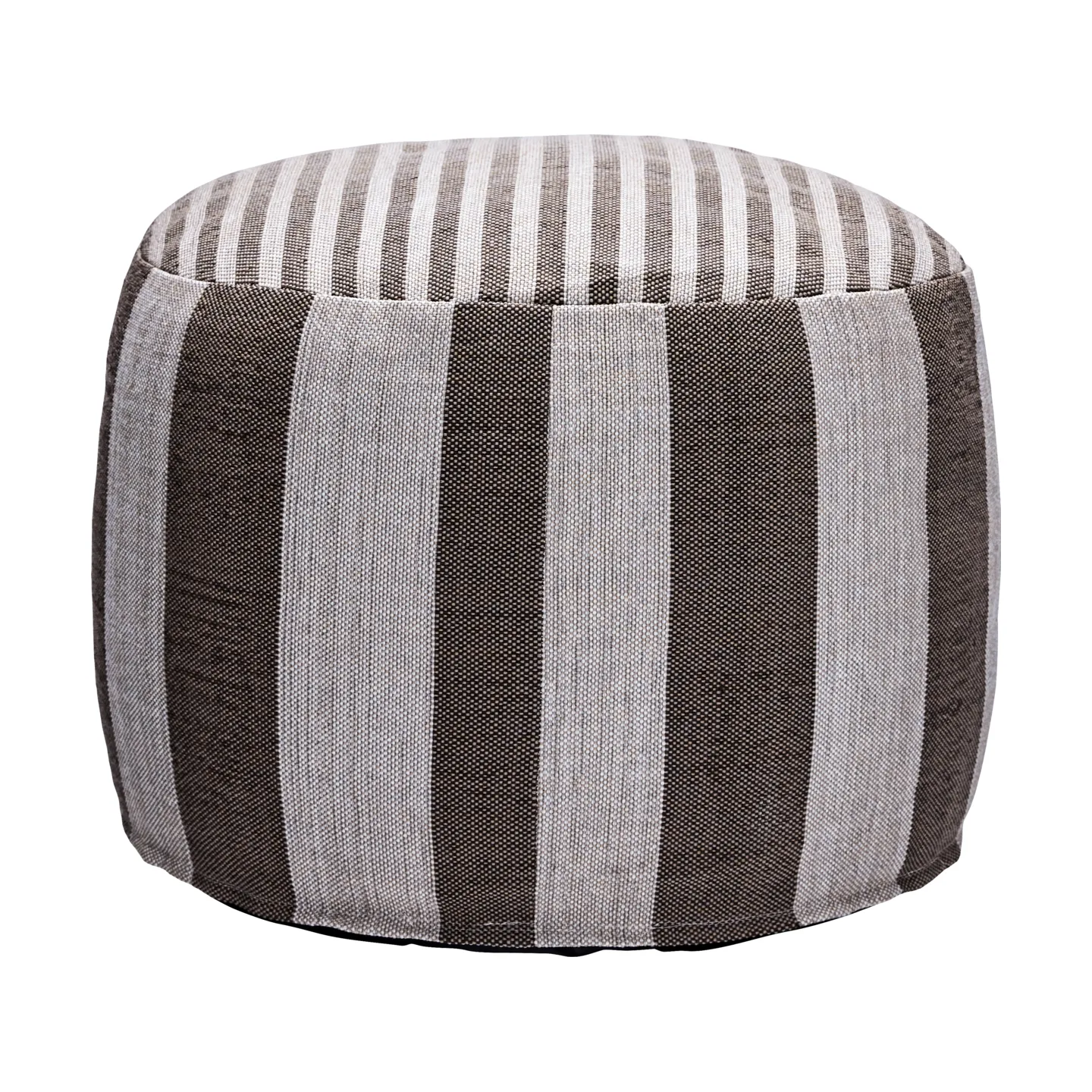Pouf Alfo Ø60x40 cm, Brun-blanc House Doctor