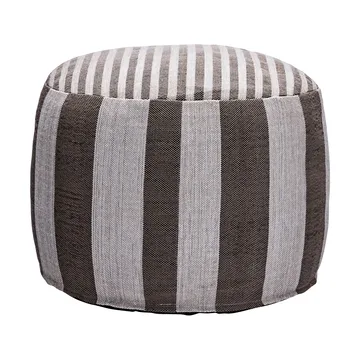 Pouf Alfo Ø60x40 cm - Brun-blanc - House Doctor