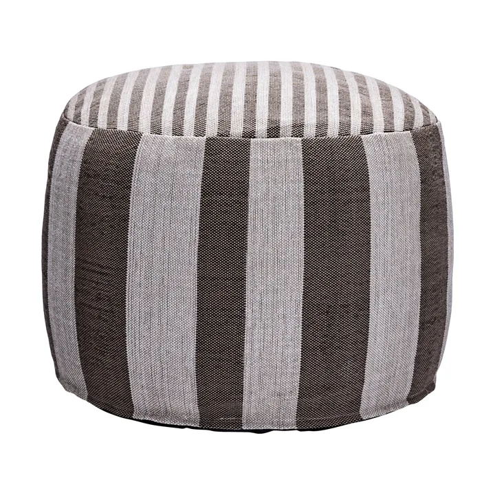 Pouf Alfo Ø60x40 cm - Brun-blanc - House Doctor