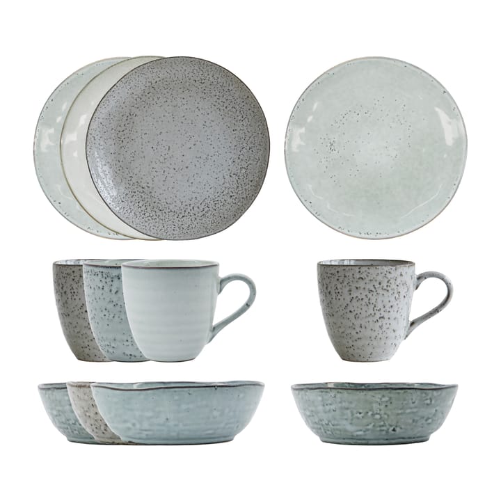 Rustic brunch kit 12 Pièces, Gris-bleu House Doctor