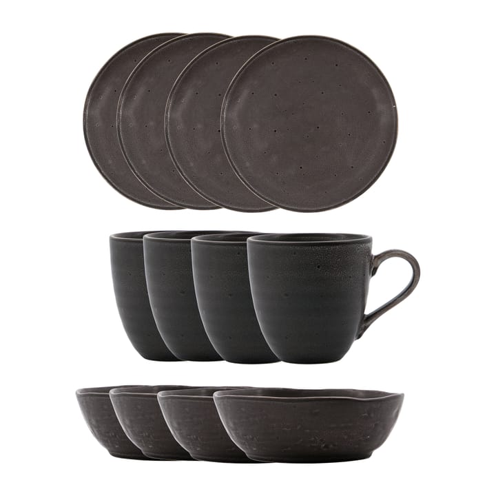 Rustic brunch kit 12 Pièces - Gris foncé - House Doctor