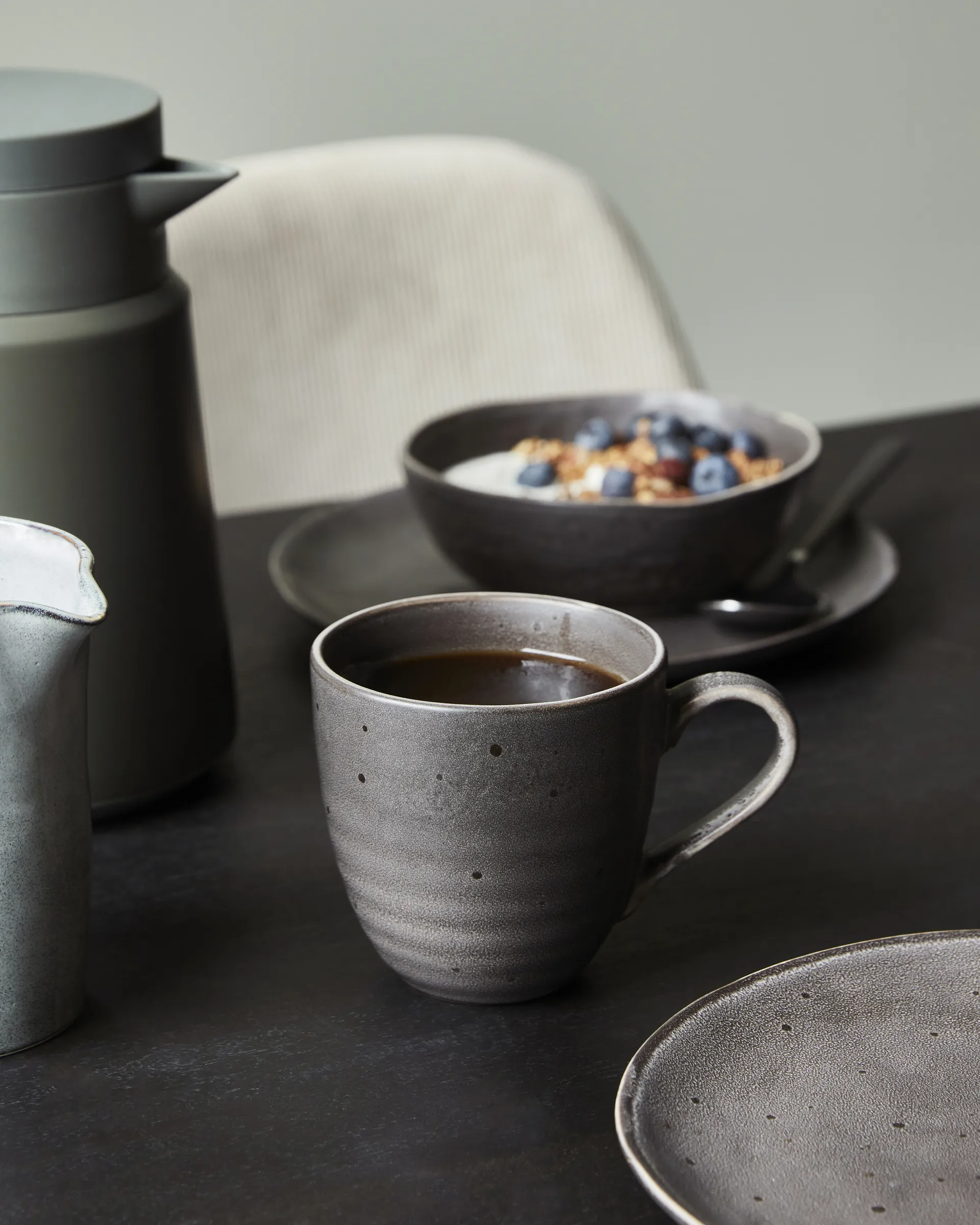 Rustic brunch kit 12 Pièces, Gris foncé House Doctor